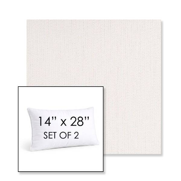 Picture of Nova Parchment | Set of 2 | 14" X 28" Sunbrella Outdoor Throw Pillows with Premium Inserts