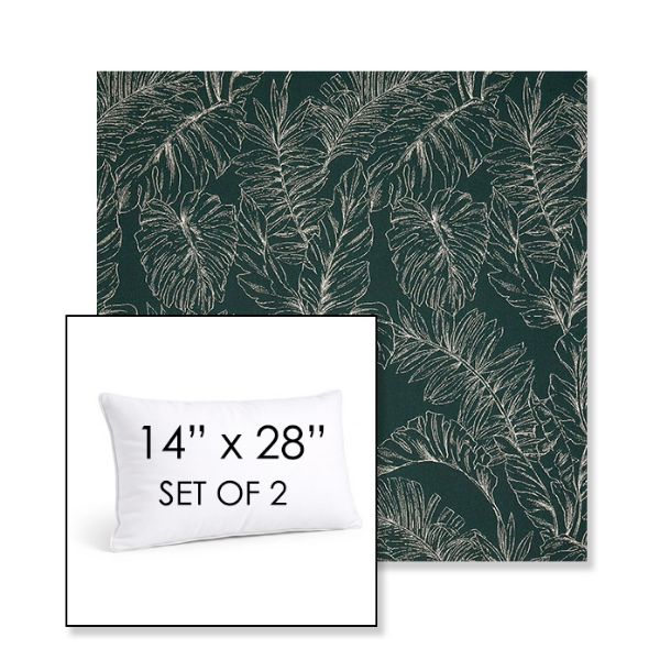 Picture of Palma Canopy | Set of 2 | 14" X 28" Sunbrella Outdoor Throw Pillows with Premium Inserts