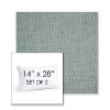 Picture of Piazza Mist | Set of 2 | 14" X 28" Sunbrella Outdoor Throw Pillows with Premium Inserts