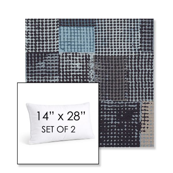 Picture of Pop Patch | Set of 2 | 14" X 28" Sunbrella Outdoor Throw Pillows with Premium Inserts