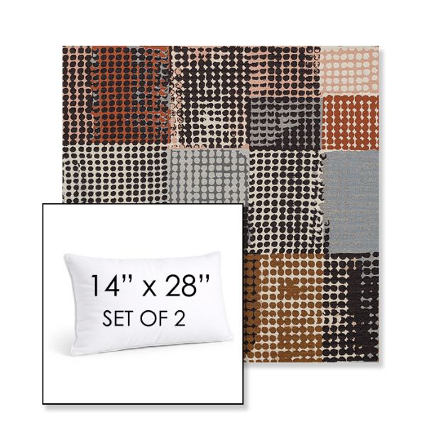 Picture of Pop Punchcard | Set of 2 | 14" X 28" Sunbrella Outdoor Throw Pillows with Premium Inserts