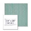 Picture of Posh Aqua | Set of 2 | 14" X 28" Sunbrella Outdoor Throw Pillows with Premium Inserts