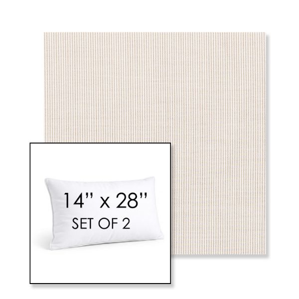 Picture of Replay Caramel | Set of 2 | 14" X 28" Sunbrella Outdoor Throw Pillows with Premium Inserts