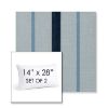 Picture of Revival Denim | Set of 2 | 14" X 28" Sunbrella Outdoor Throw Pillows with Premium Inserts