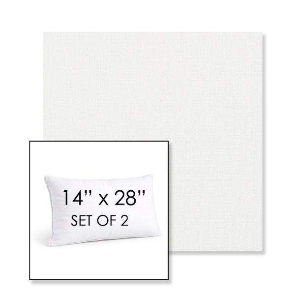 Picture of Ritsy Salt | Set of 2 | 14" X 28" Sunbrella Outdoor Throw Pillows with Premium Inserts