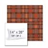 Picture of Rubix Spicy Melon | Set of 2 | 14" X 28" Sunbrella Outdoor Throw Pillows with Premium Inserts