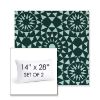 Picture of Sundial Seaweed | Set of 2 | 14" X 28" Sunbrella Outdoor Throw Pillows with Premium Inserts