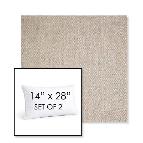 Picture of Switch Flax | Set of 2 | 14" X 28" Sunbrella Outdoor Throw Pillows with Premium Inserts