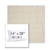 Picture of Tailored Snow | Set of 2 | 14" X 28" Sunbrella Outdoor Throw Pillows with Premium Inserts