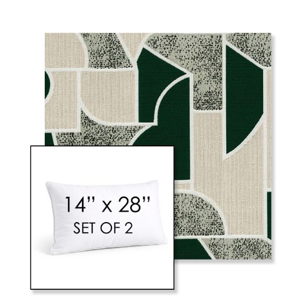 Picture of Territory Oxide | Set of 2 | 14" X 28" Sunbrella Outdoor Throw Pillows with Premium Inserts
