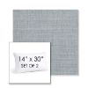 Picture of Ambrose Chambray | Set of 2 | 14" X 30" Sunbrella Outdoor Throw Pillows with Premium Inserts
