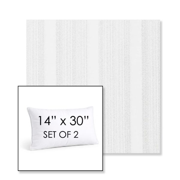 Picture of Compose Linen | Set of 2 | 14" X 30" Sunbrella Outdoor Throw Pillows with Premium Inserts