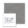 Picture of Dumont Slate | Set of 2 | 14" X 30" Sunbrella Outdoor Throw Pillows with Premium Inserts