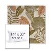 Picture of Fernie Mimosa | Set of 2 | 14" X 30" Sunbrella Outdoor Throw Pillows with Premium Inserts