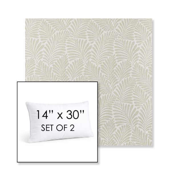 Picture of Frond Spring | Set of 2 | 14" X 30" Sunbrella Outdoor Throw Pillows with Premium Inserts