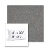 Picture of Heritage Slate | Set of 2 | 14" X 30" Sunbrella Outdoor Throw Pillows with Premium Inserts