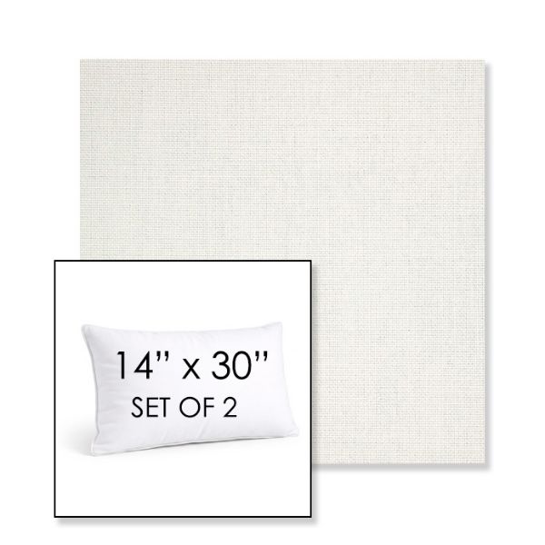 Picture of Idol Snow | Set of 2 | 14" X 30" Sunbrella Outdoor Throw Pillows with Premium Inserts