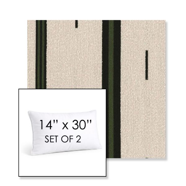 Picture of Khaima Moringa | Set of 2 | 14" X 30" Sunbrella Outdoor Throw Pillows with Premium Inserts