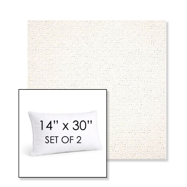 Picture of Litchfield Snow | Set of 2 | 14" X 30" Sunbrella Outdoor Throw Pillows with Premium Inserts