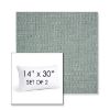 Picture of Piazza Mist | Set of 2 | 14" X 30" Sunbrella Outdoor Throw Pillows with Premium Inserts