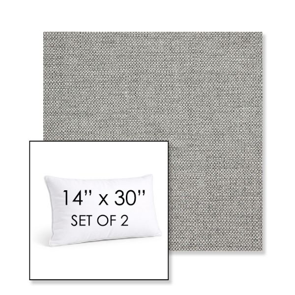 Picture of Piazza Stone | Set of 2 | 14" X 30" Sunbrella Outdoor Throw Pillows with Premium Inserts