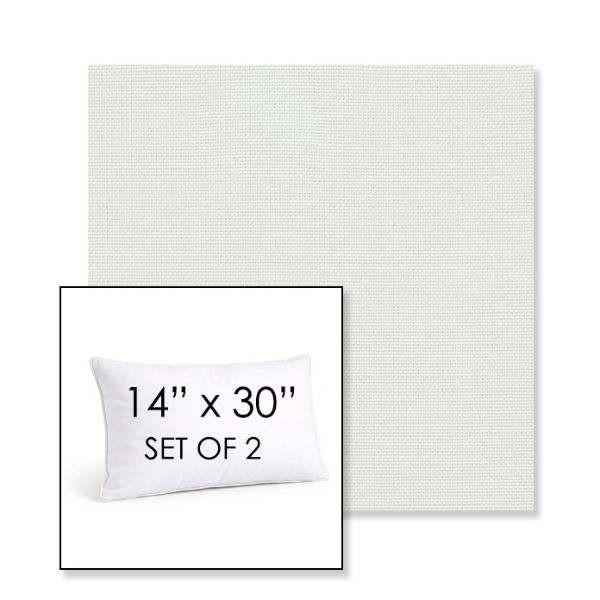 Picture of Sailcloth Salt | Set of 2 | 14" X 30" Sunbrella Outdoor Throw Pillows with Premium Inserts