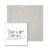 Picture of Ticking Fog | Set of 2 | 14" X 30" Sunbrella Outdoor Throw Pillows with Premium Inserts