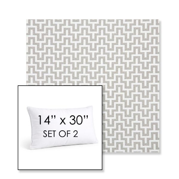 Picture of Underline Dove | Set of 2 | 14" X 30" Sunbrella Outdoor Throw Pillows with Premium Inserts