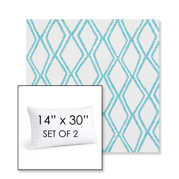 Picture of Voyage Breeze | Set of 2 | 14" X 30" Sunbrella Outdoor Throw Pillows with Premium Inserts