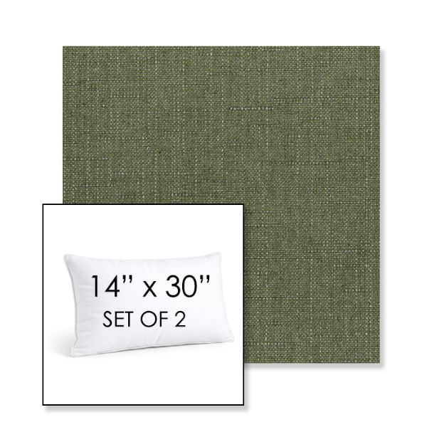 Picture of Willa Frond | Set of 2 | 14" X 30" Sunbrella Outdoor Throw Pillows with Premium Inserts