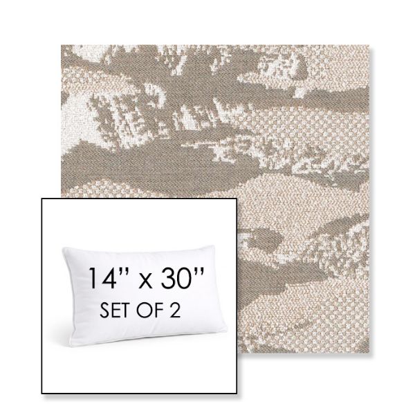 Picture of Yama Fuji | Set of 2 | 14" X 30" Sunbrella Outdoor Throw Pillows with Premium Inserts