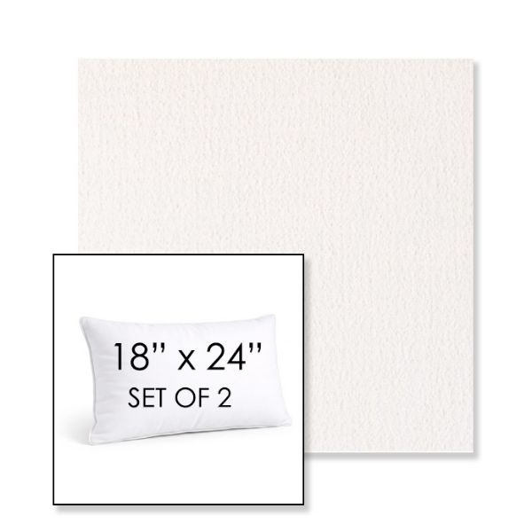 Picture of Abstraction Snow | Set of 2 | 18" X 24" Sunbrella Outdoor Throw Pillows with Premium Inserts