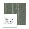 Picture of Abundant Seaglass | Set of 2 | 18" X 24" Sunbrella Outdoor Throw Pillows with Premium Inserts