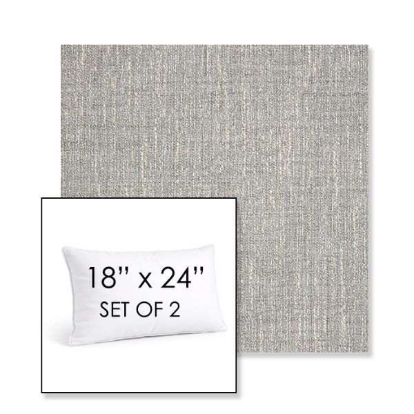 Picture of Adena Pebble | Set of 2 | 18" X 24" Sunbrella Outdoor Throw Pillows with Premium Inserts