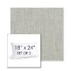 Picture of Canvas Granite | Set of 2 | 18" X 24" Sunbrella Outdoor Throw Pillows with Premium Inserts