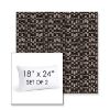 Picture of Carat Onyx | Set of 2 | 18" X 24" Sunbrella Outdoor Throw Pillows with Premium Inserts