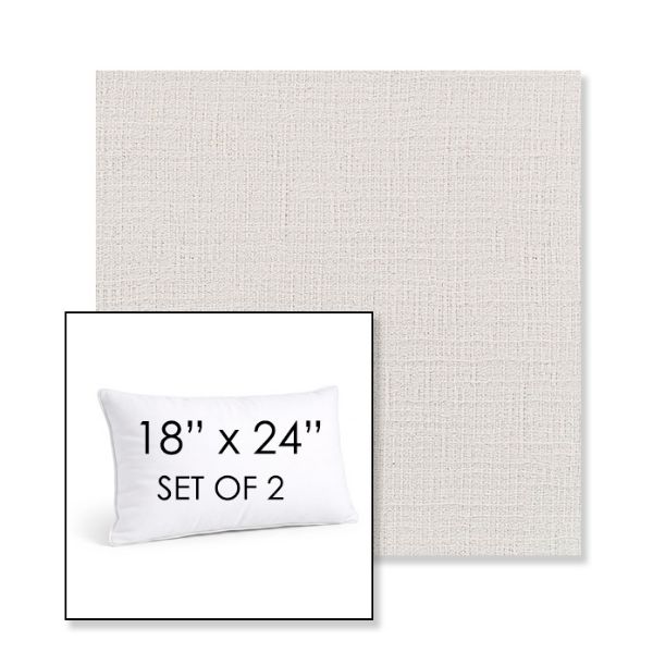 Picture of Cassava White | Set of 2 | 18" X 24" Sunbrella Outdoor Throw Pillows with Premium Inserts