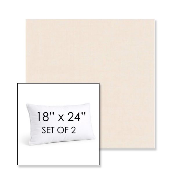 Picture of Cast Bisque | Set of 2 | 18" X 24" Sunbrella Outdoor Throw Pillows with Premium Inserts