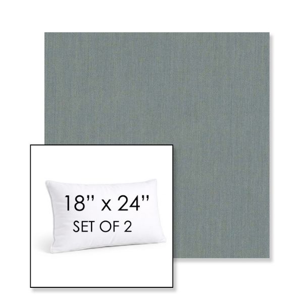 Picture of Cast Seaglass | Set of 2 | 18" X 24" Sunbrella Outdoor Throw Pillows with Premium Inserts
