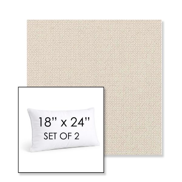 Picture of Charmer Parchment | Set of 2 | 18" X 24" Sunbrella Outdoor Throw Pillows with Premium Inserts