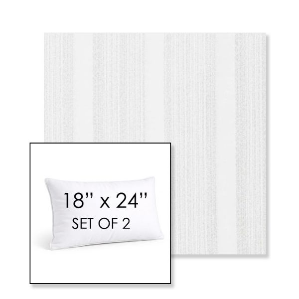 Picture of Compose Linen | Set of 2 | 18" X 24" Sunbrella Outdoor Throw Pillows with Premium Inserts