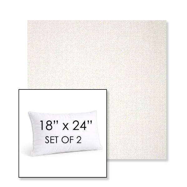 Picture of Crush Snow | Set of 2 | 18" X 24" Sunbrella Outdoor Throw Pillows with Premium Inserts