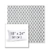 Picture of Detail Denim | Set of 2 | 18" X 24" Sunbrella Outdoor Throw Pillows with Premium Inserts