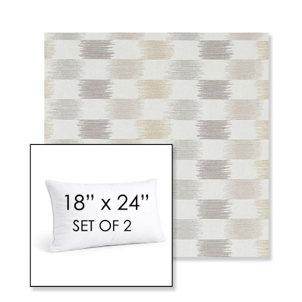 Picture of Dream Dune | Set of 2 | 18" X 24" Sunbrella Outdoor Throw Pillows with Premium Inserts