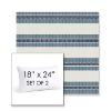 Picture of Excel Denim | Set of 2 | 18" X 24" Sunbrella Outdoor Throw Pillows with Premium Inserts