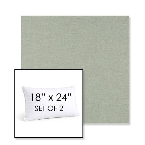 Picture of Exhale Rainwashed | Set of 2 | 18" X 24" Sunbrella Outdoor Throw Pillows with Premium Inserts
