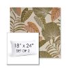 Picture of Fernie Mimosa | Set of 2 | 18" X 24" Sunbrella Outdoor Throw Pillows with Premium Inserts
