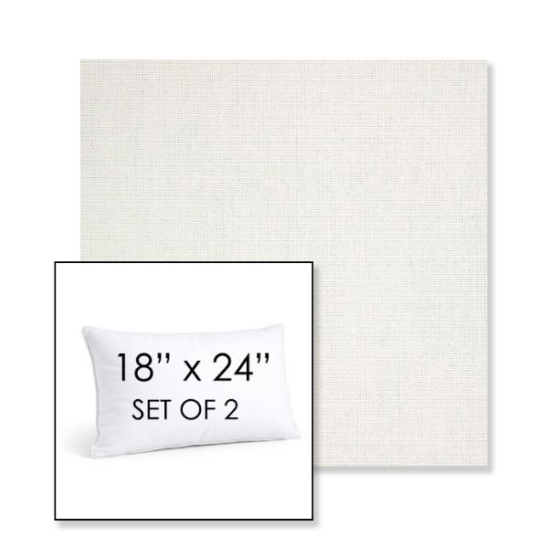 Picture of Idol Snow | Set of 2 | 18" X 24" Sunbrella Outdoor Throw Pillows with Premium Inserts