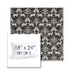 Picture of Jaipur Frame Onyx | Set of 2 | 18" X 24" Sunbrella Outdoor Throw Pillows with Premium Inserts