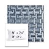 Picture of Key Figure Indigo | Set of 2 | 18" X 24" Sunbrella Outdoor Throw Pillows with Premium Inserts